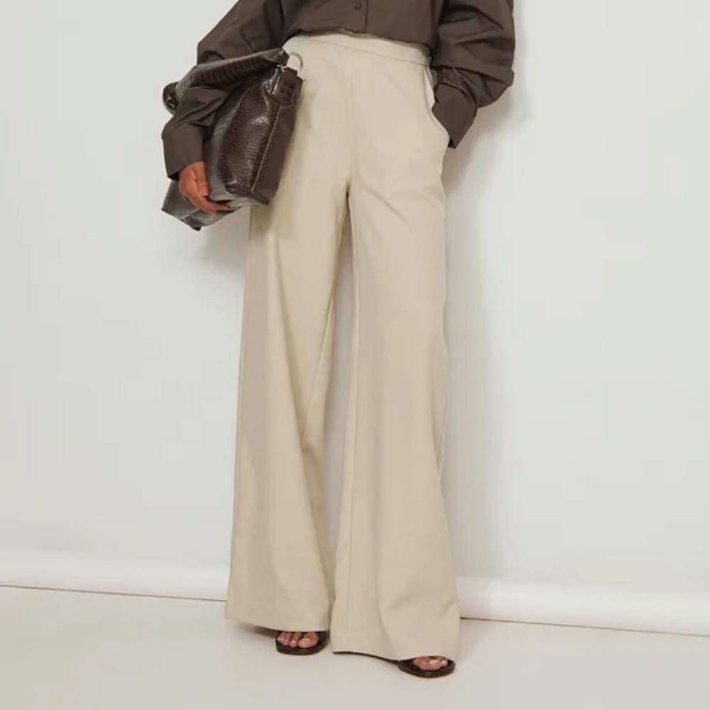 Wide Leg, High Waist Trousers